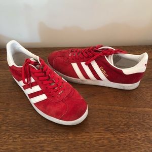 Red Adidas Gazelles